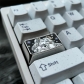 1.75U Caps Lock / Shift Titanium Alloy Artisan Keycaps Precision Pointillism for Mechanical Keyboard -Yae Miko & Raiden Shogun